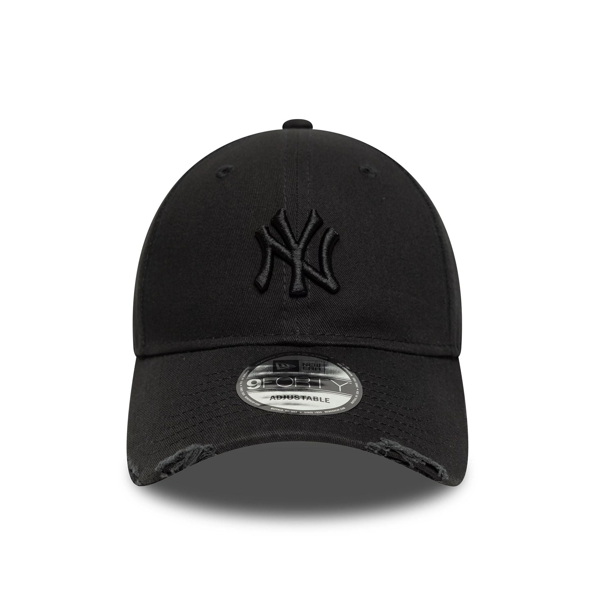 New York Yankees MLB Washed Distressed Black 9FORTY Cap