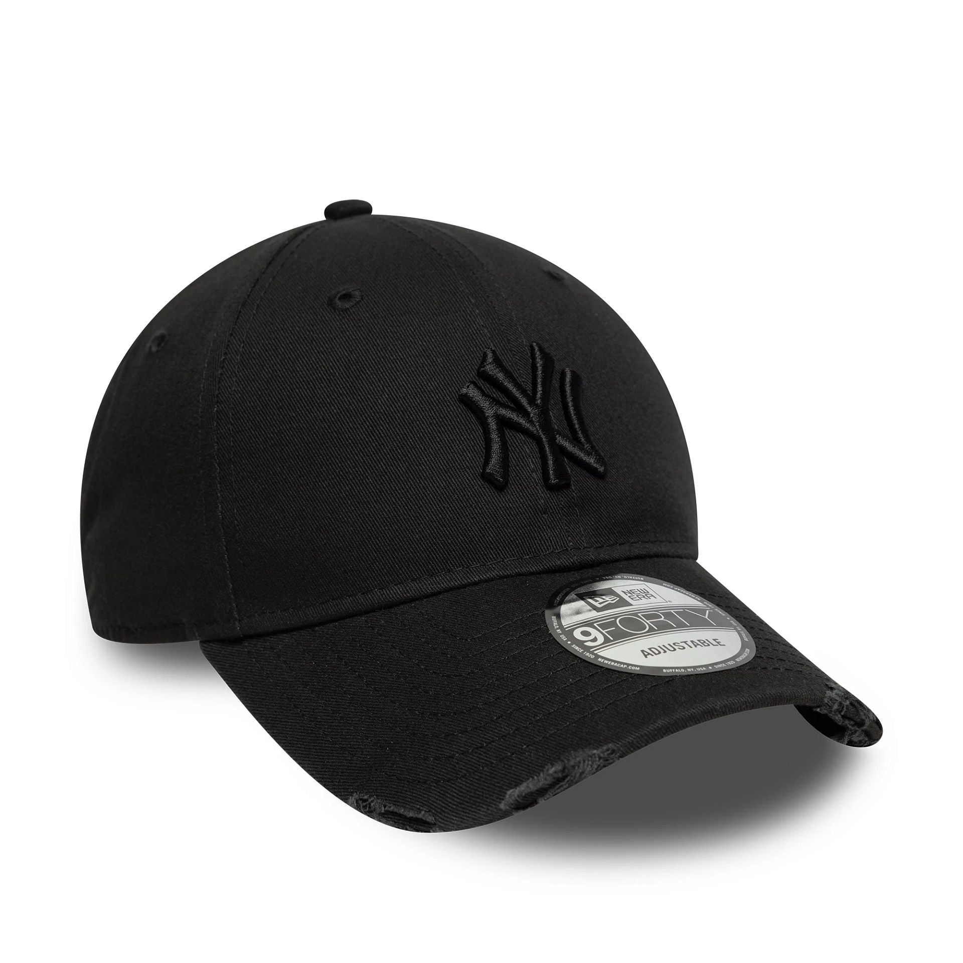 New York Yankees MLB Washed Distressed Black 9FORTY Cap