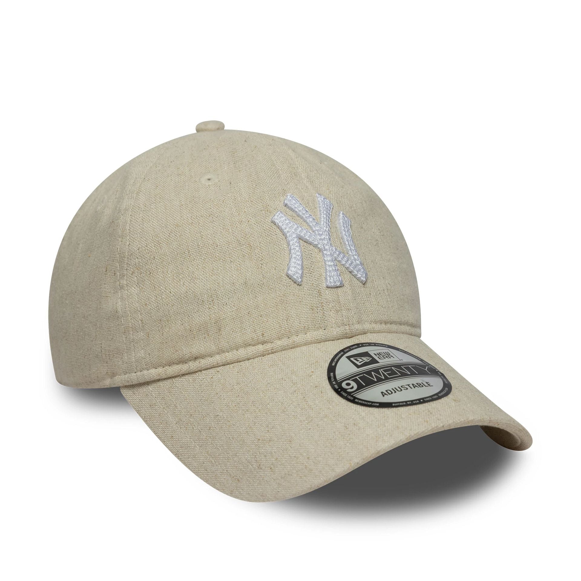 New York Yankees MLB Linen Light Beige 9TWENTY Adjustable Cap