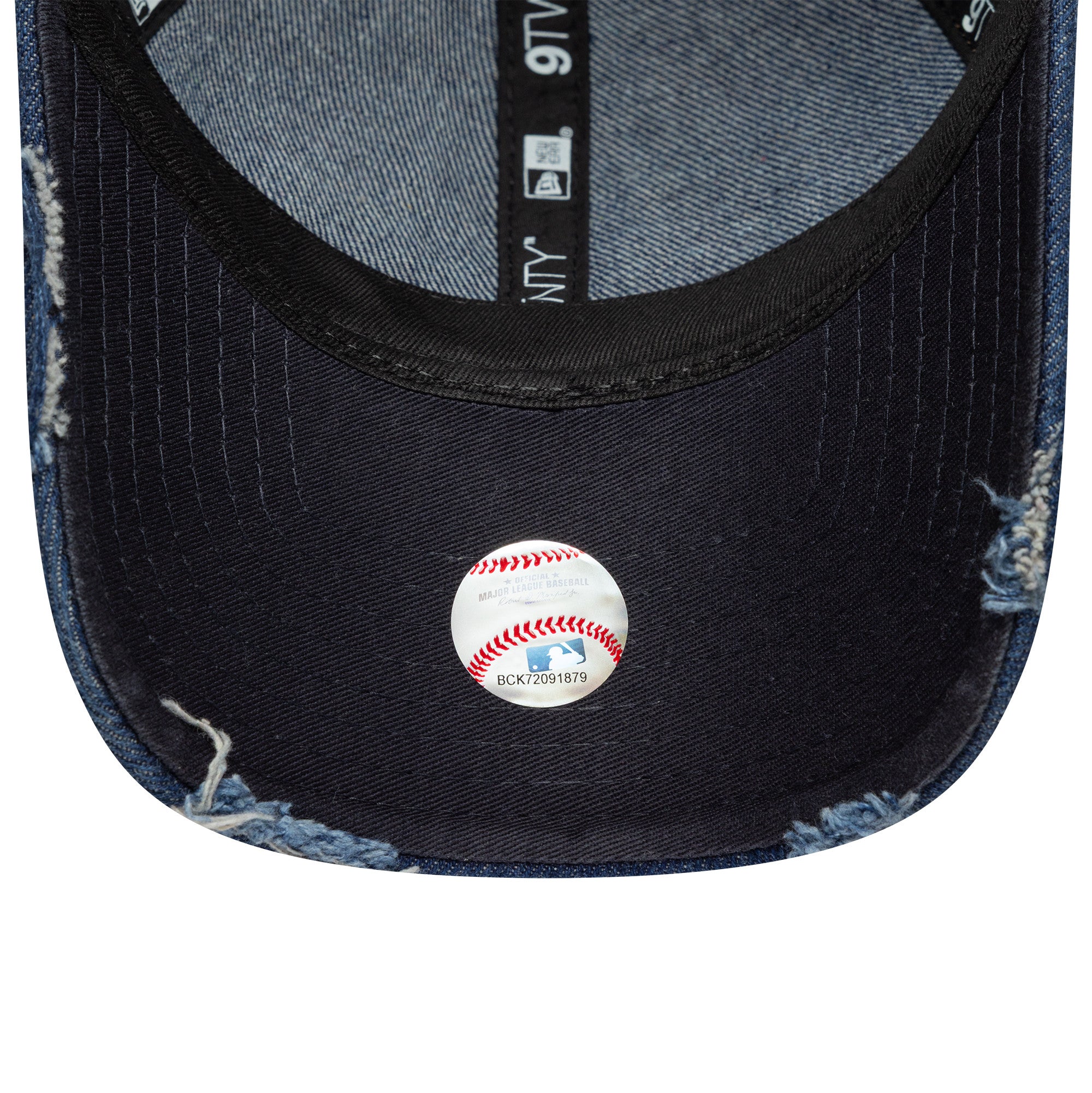 New York Yankees MLB Denim Distressed Navy 9TWENTY Cap