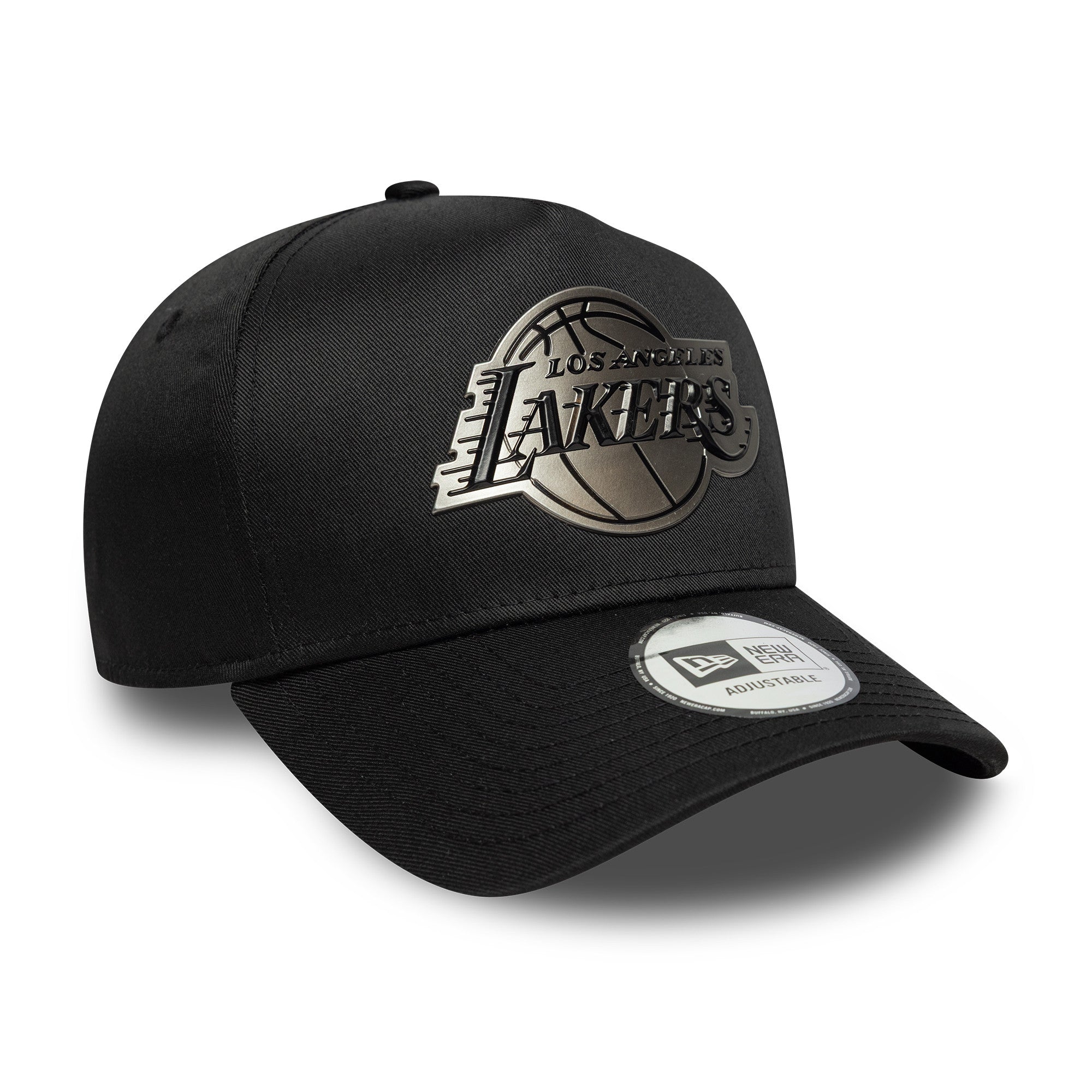 LA Lakers NBA Metallic Black 9FORTY E-Frame Cap