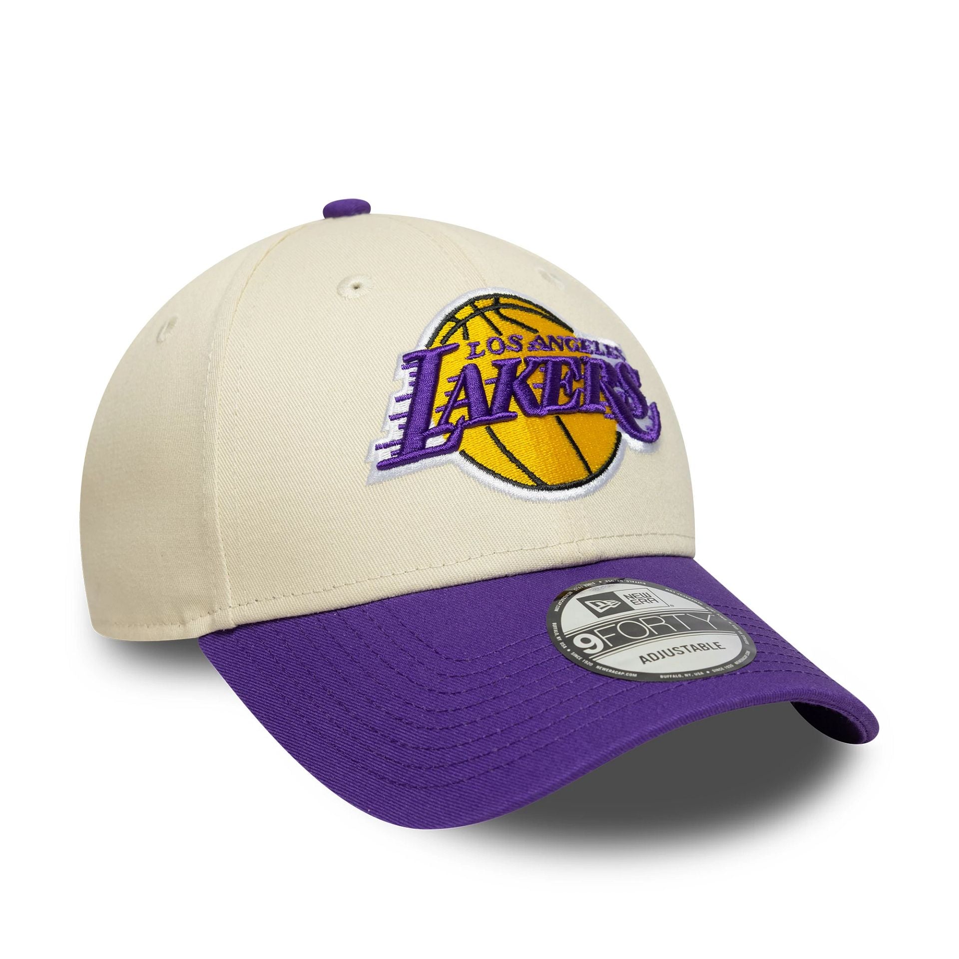 LA Lakers NBA Colour Block Cream 9FORTY Cap