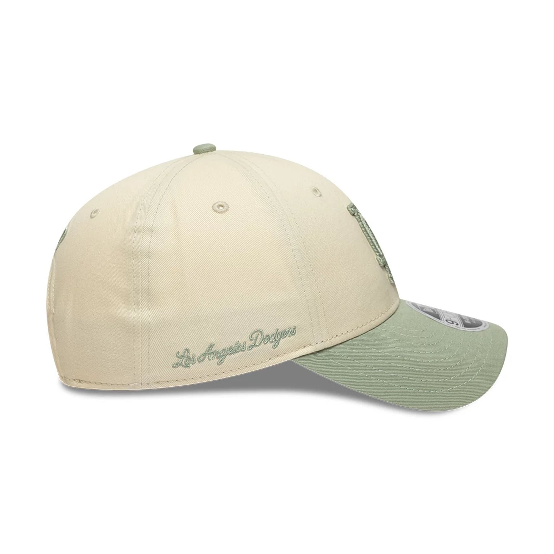 LA Dodgers MLB Side Script Cream 9FORTY M-Crown Adjustable Cap
