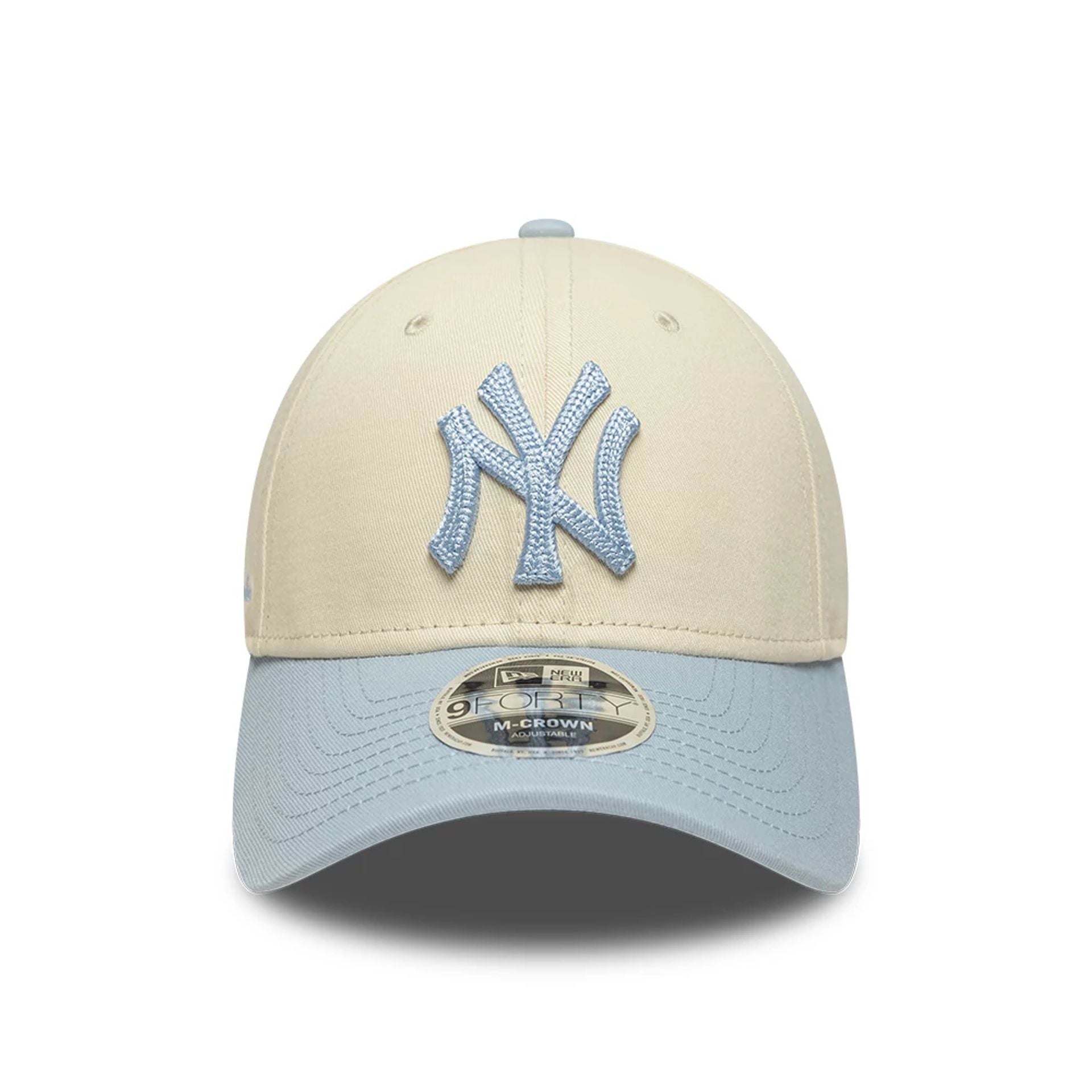 New York Yankees MLB Side Script Cream 9FORTY M-Crown Adjustable Cap