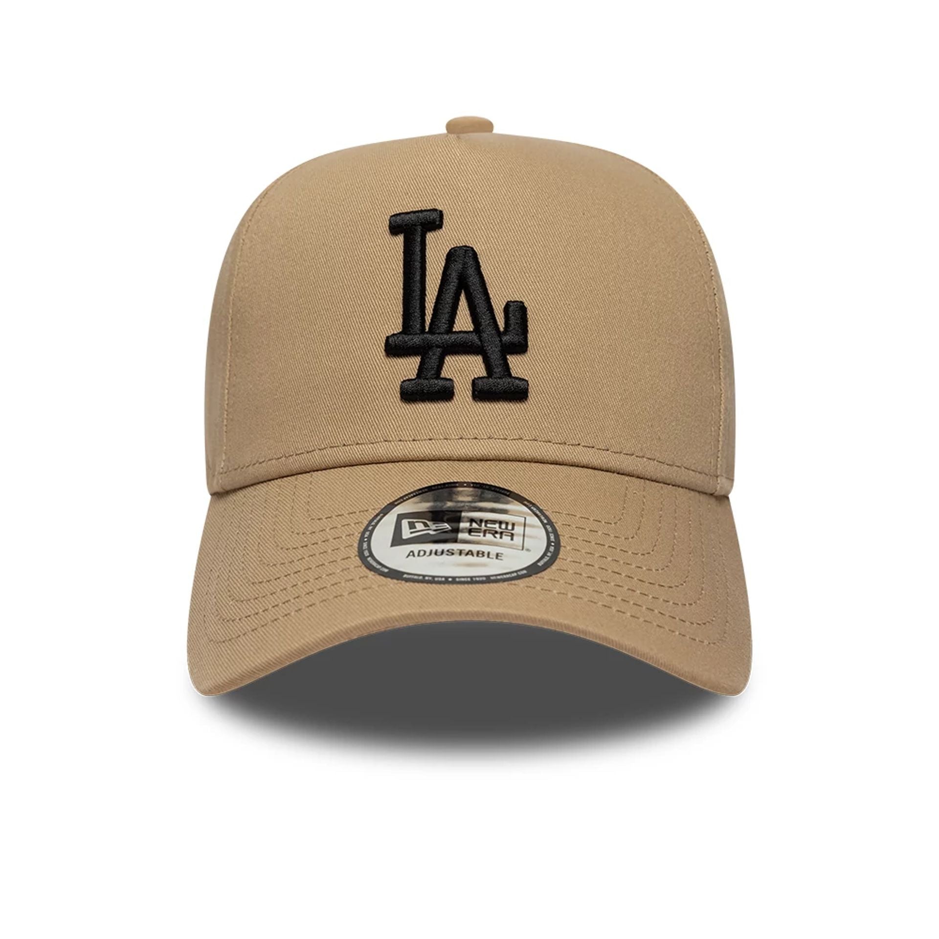 LA Dodgers MLB League Essential Light Beige 9FORTY E-Frame Adjustable Cap