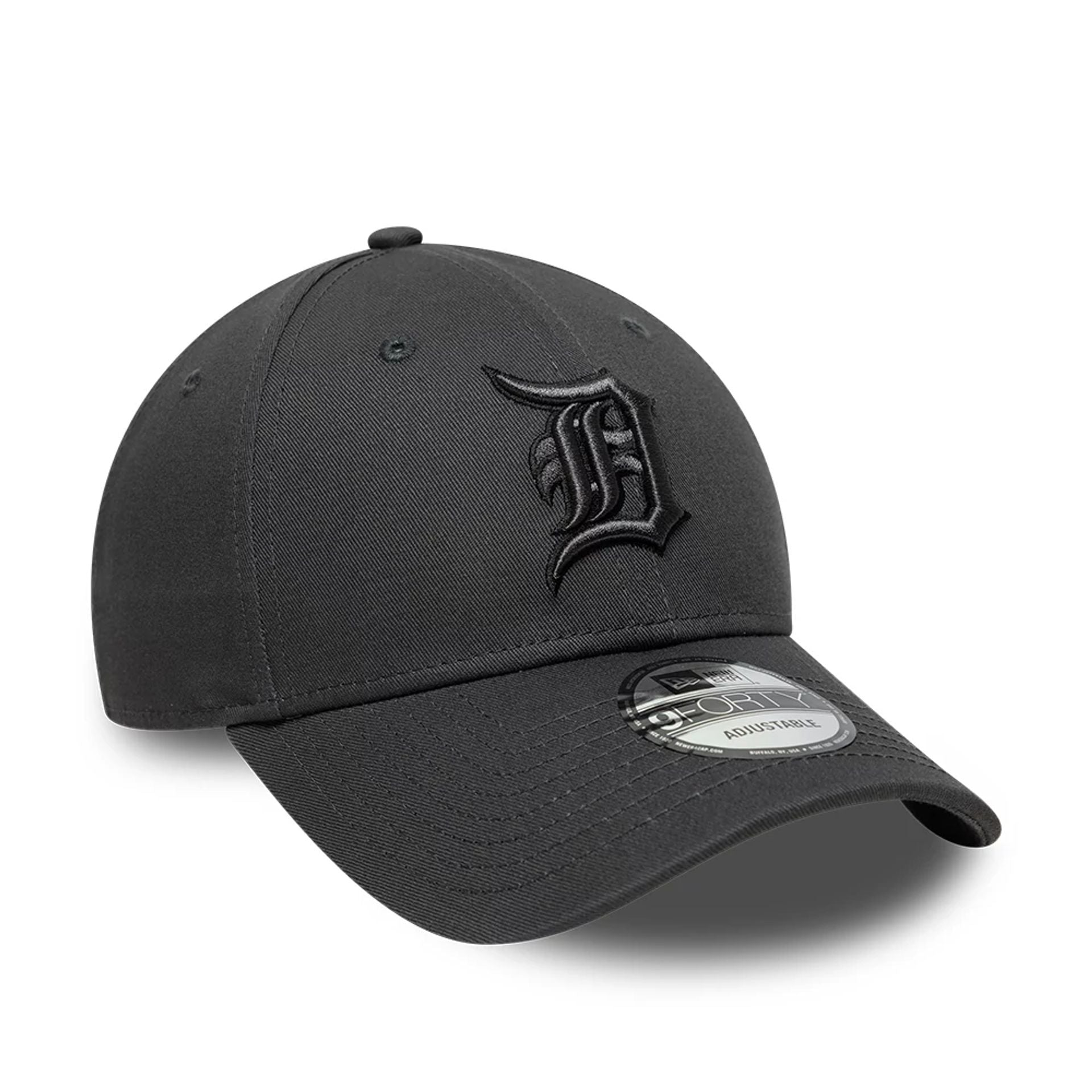 Detroit Tigers MLB Team Outline Charcoal 9FORTY Adjustable Cap