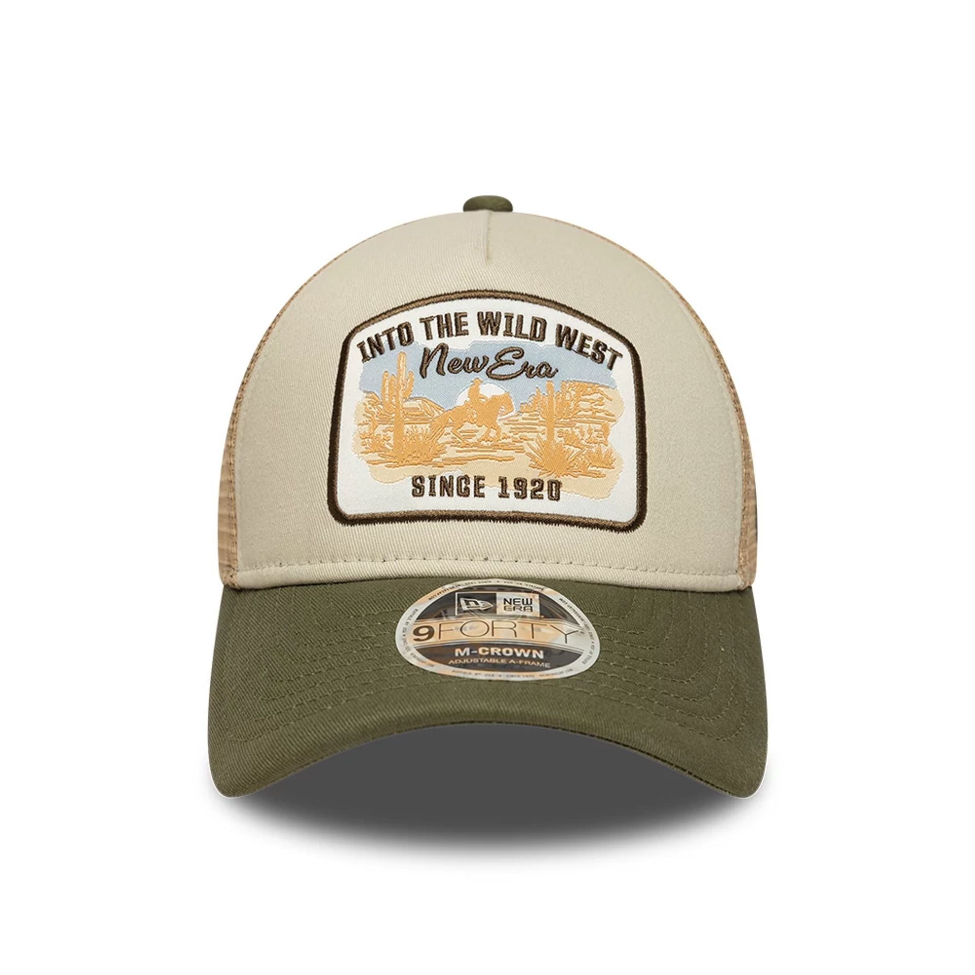 New Era Dark Green 9FORTY M-Crown A-Frame Trucker Adjustable Cap