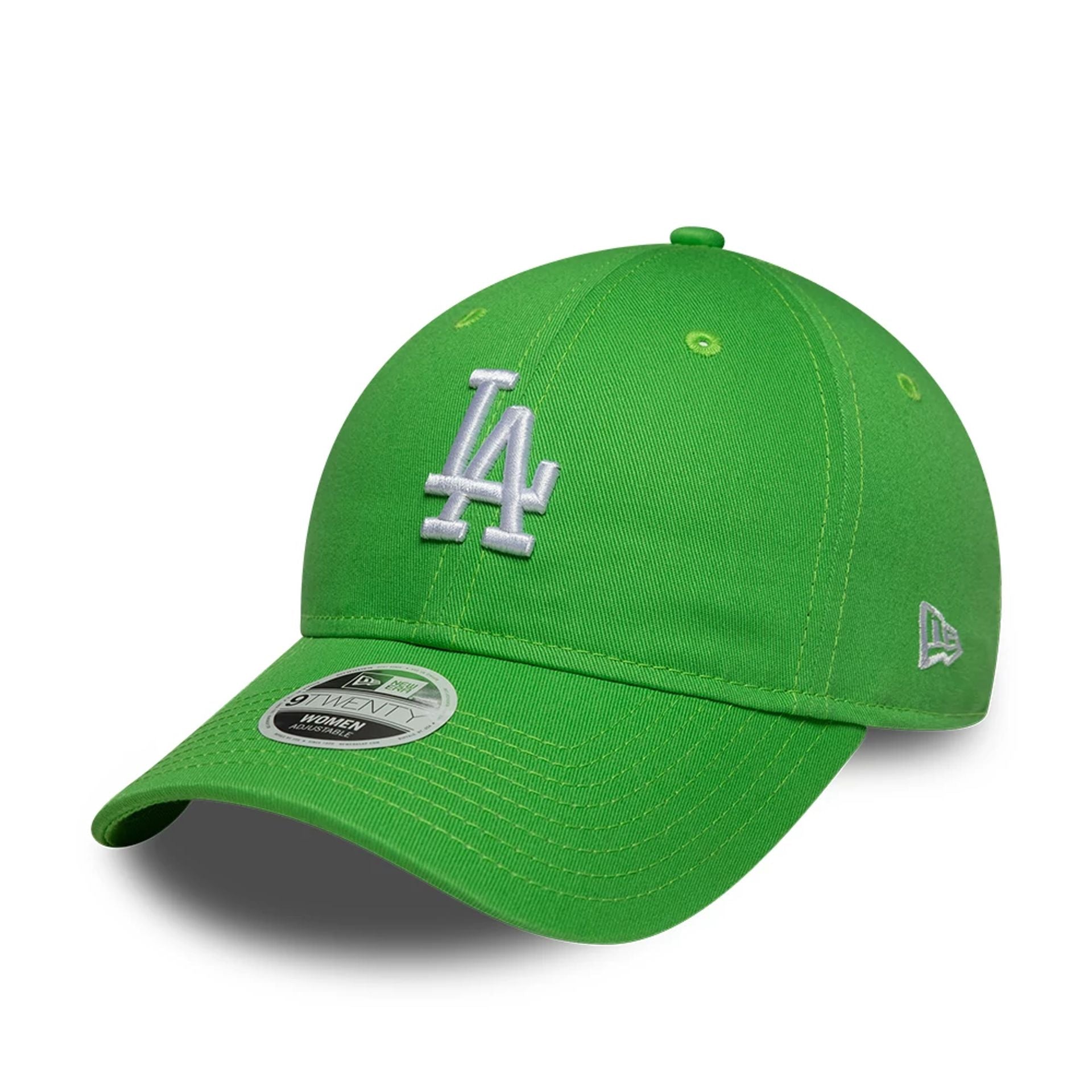 LA Dodgers Womens MLB League Essential Open Green 9TWENTY Adjustable Cap