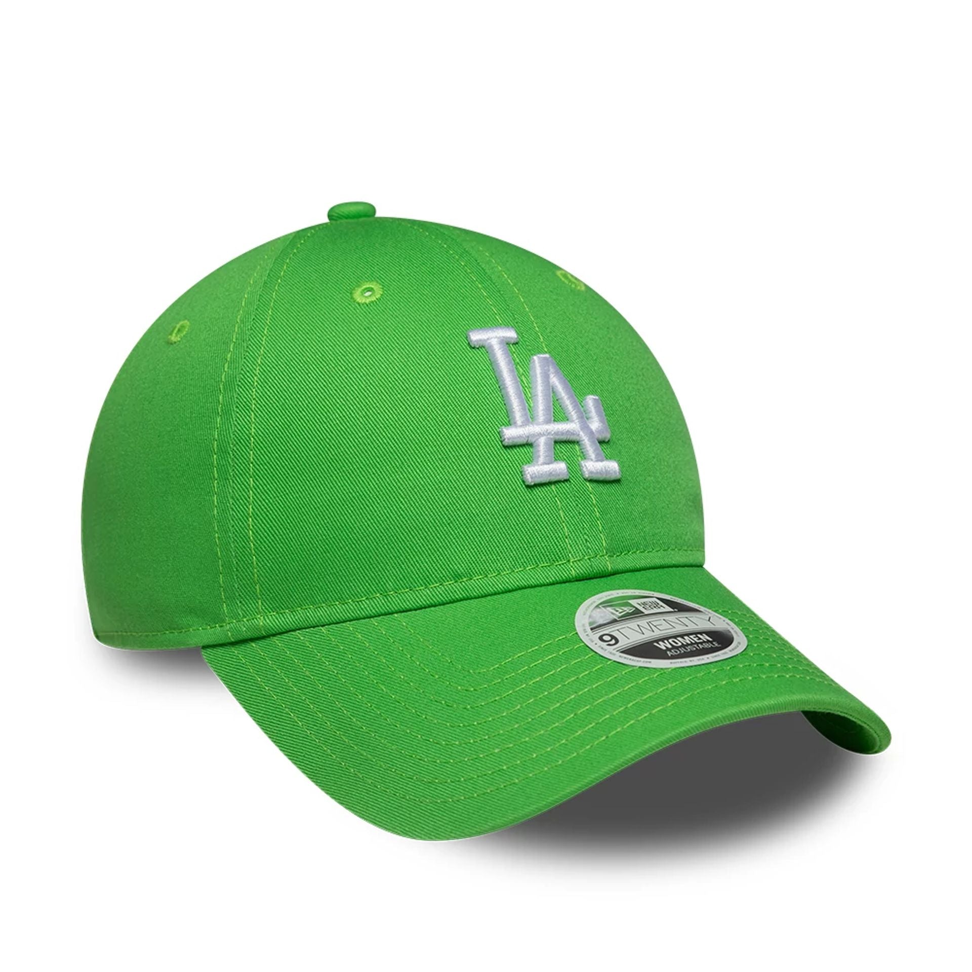 LA Dodgers Womens MLB League Essential Open Green 9TWENTY Adjustable Cap