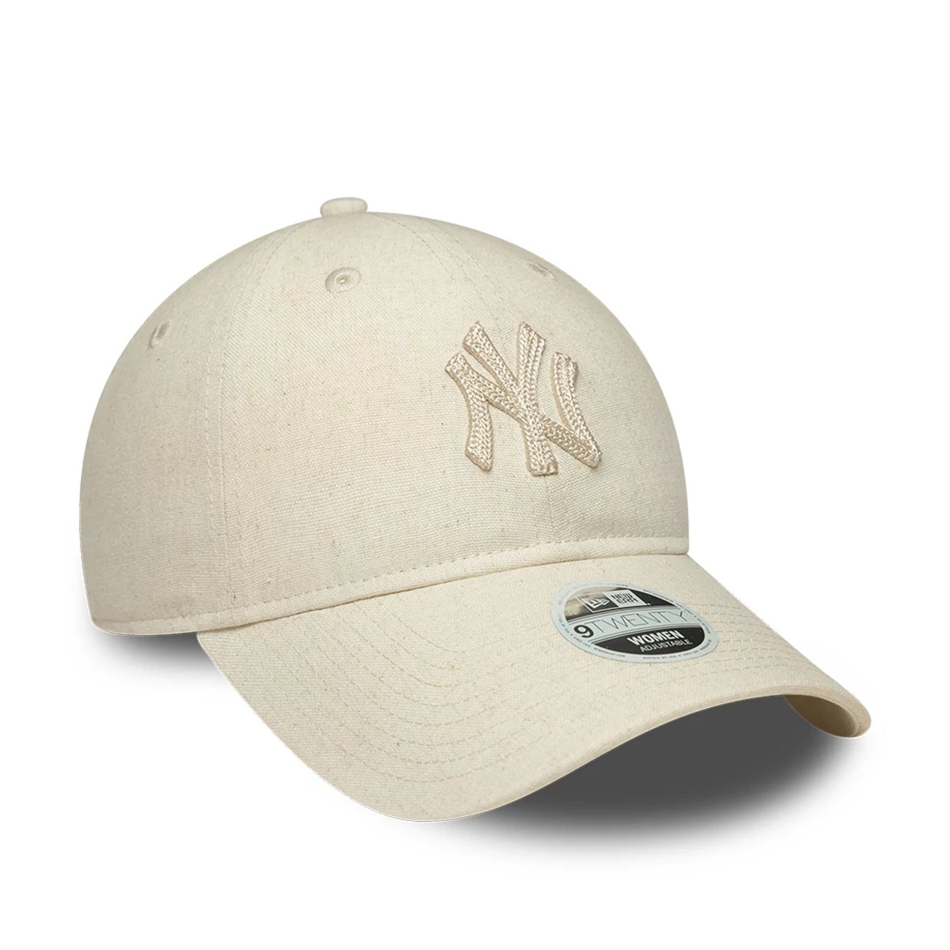 New York Yankees Womens MLB Linen Light Beige 9TWENTY Adjustable Cap