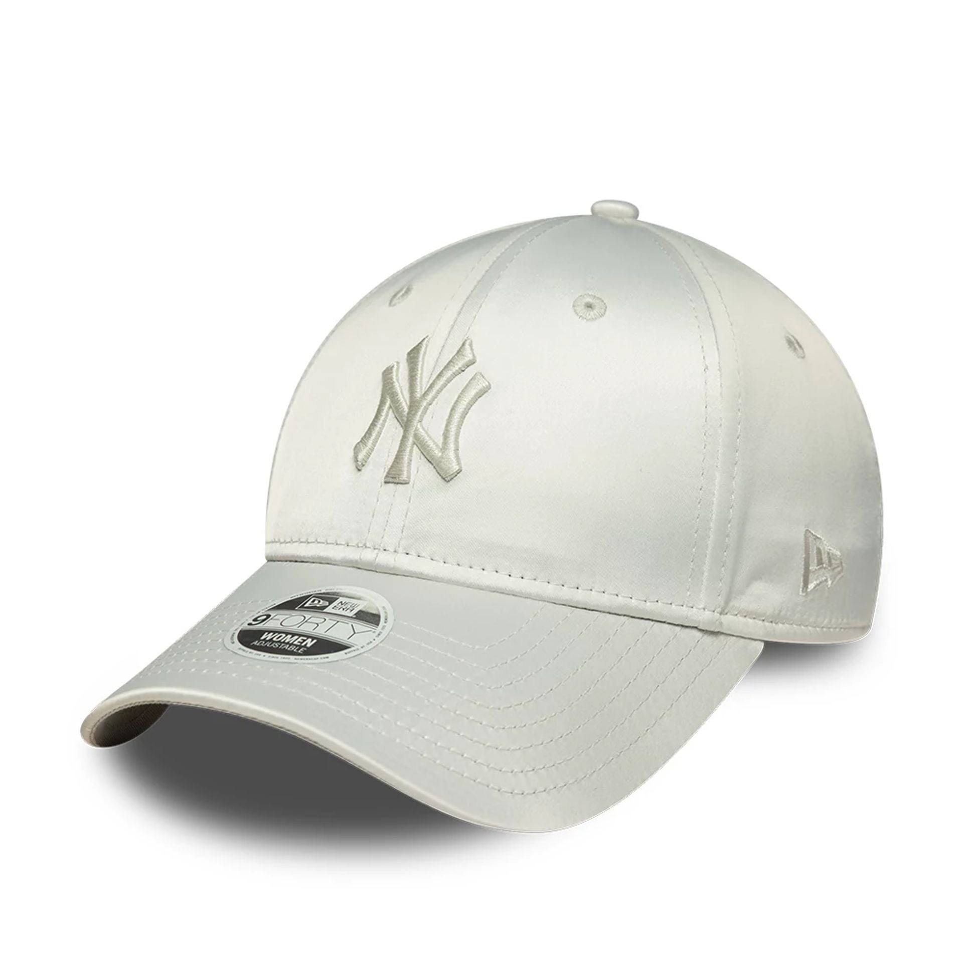 New York Yankees Womens MLB Satin Bow Back Grey 9FORTY Adjustable Cap