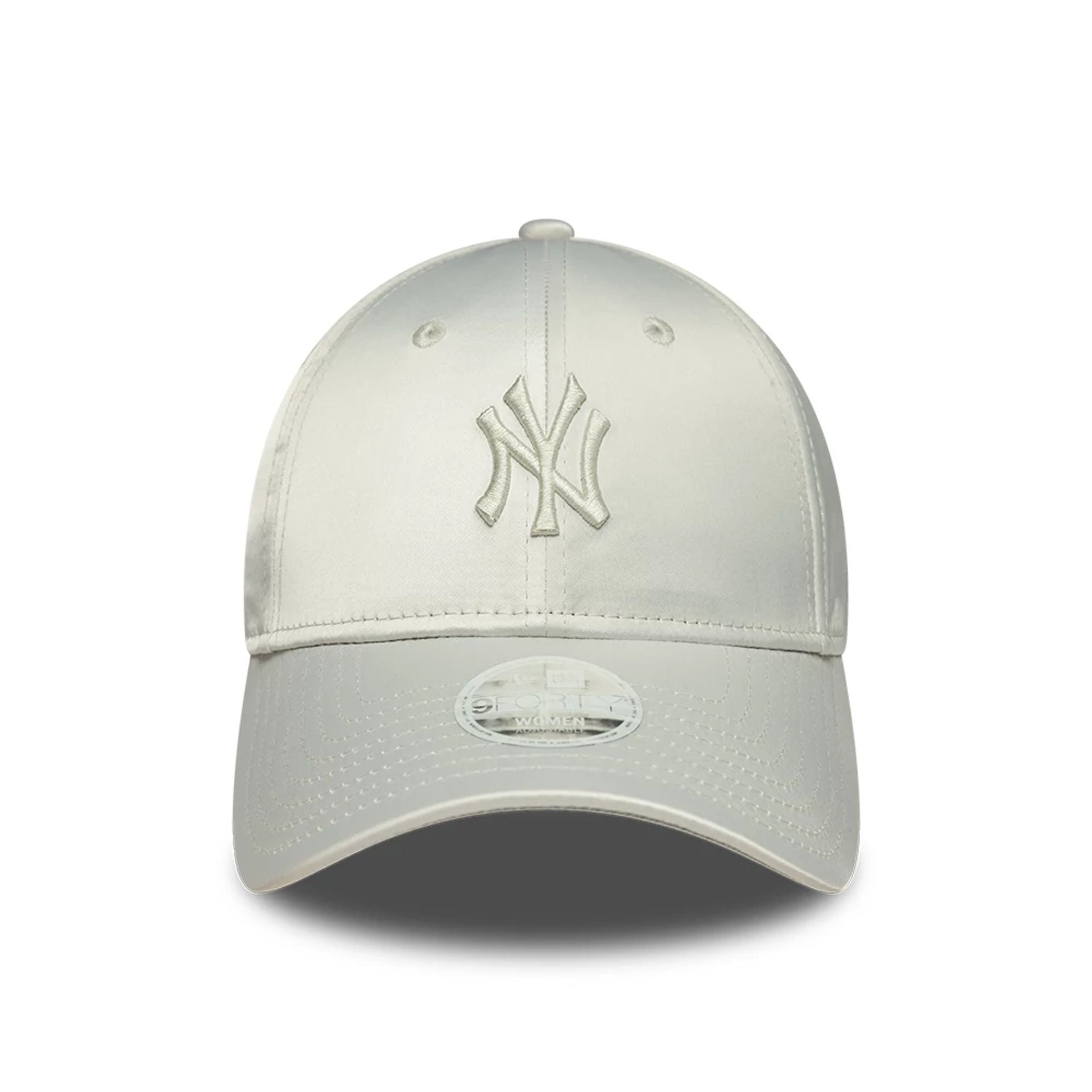 New York Yankees Womens MLB Satin Bow Back Grey 9FORTY Adjustable Cap