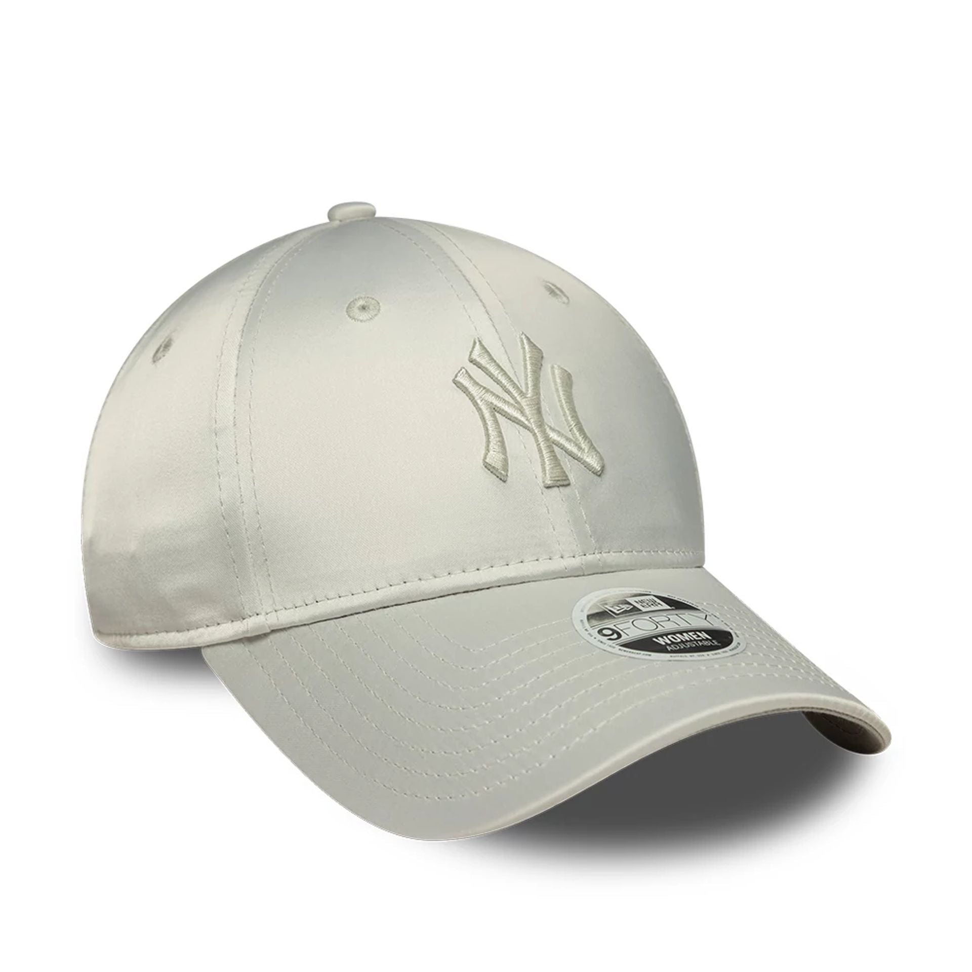 New York Yankees Womens MLB Satin Bow Back Grey 9FORTY Adjustable Cap