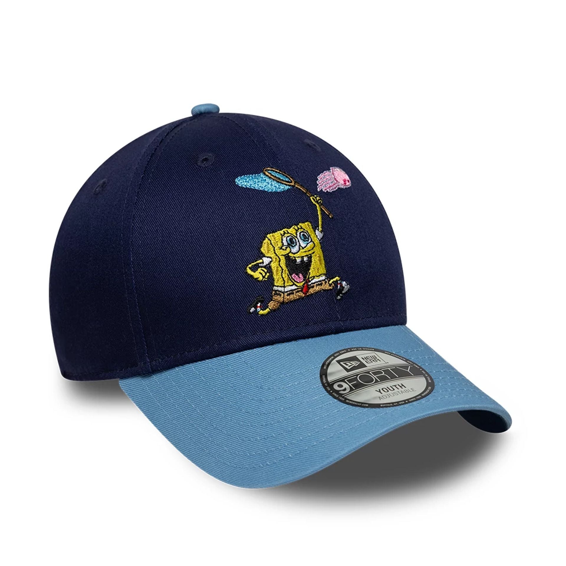 Youth Spongebob Squarepants Jellyfishing  Dark Blue 9FORTY Adjustable Cap