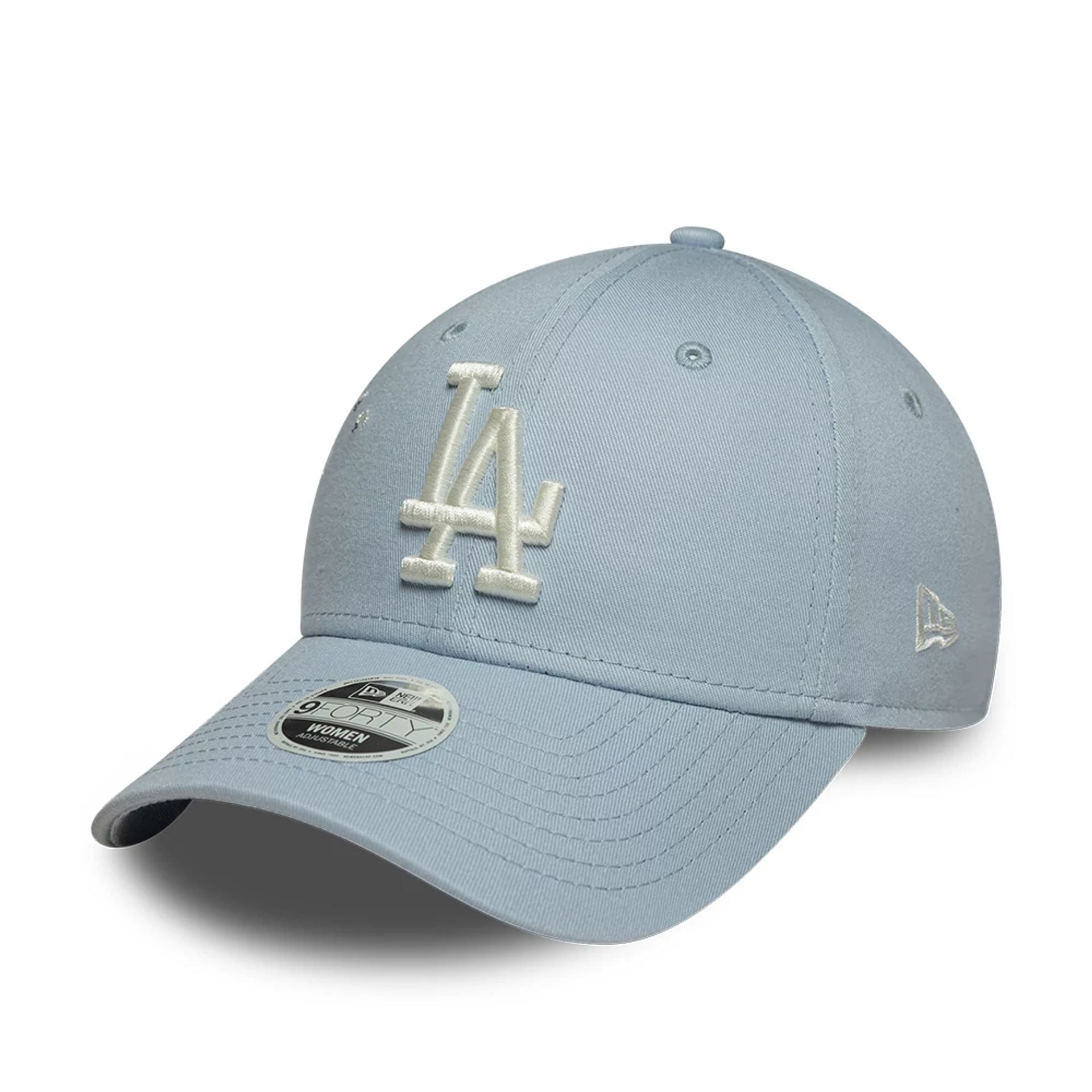 LA Dodgers Womens MLB Floral Icon Pastel Blue 9FORTY Adjustable Cap