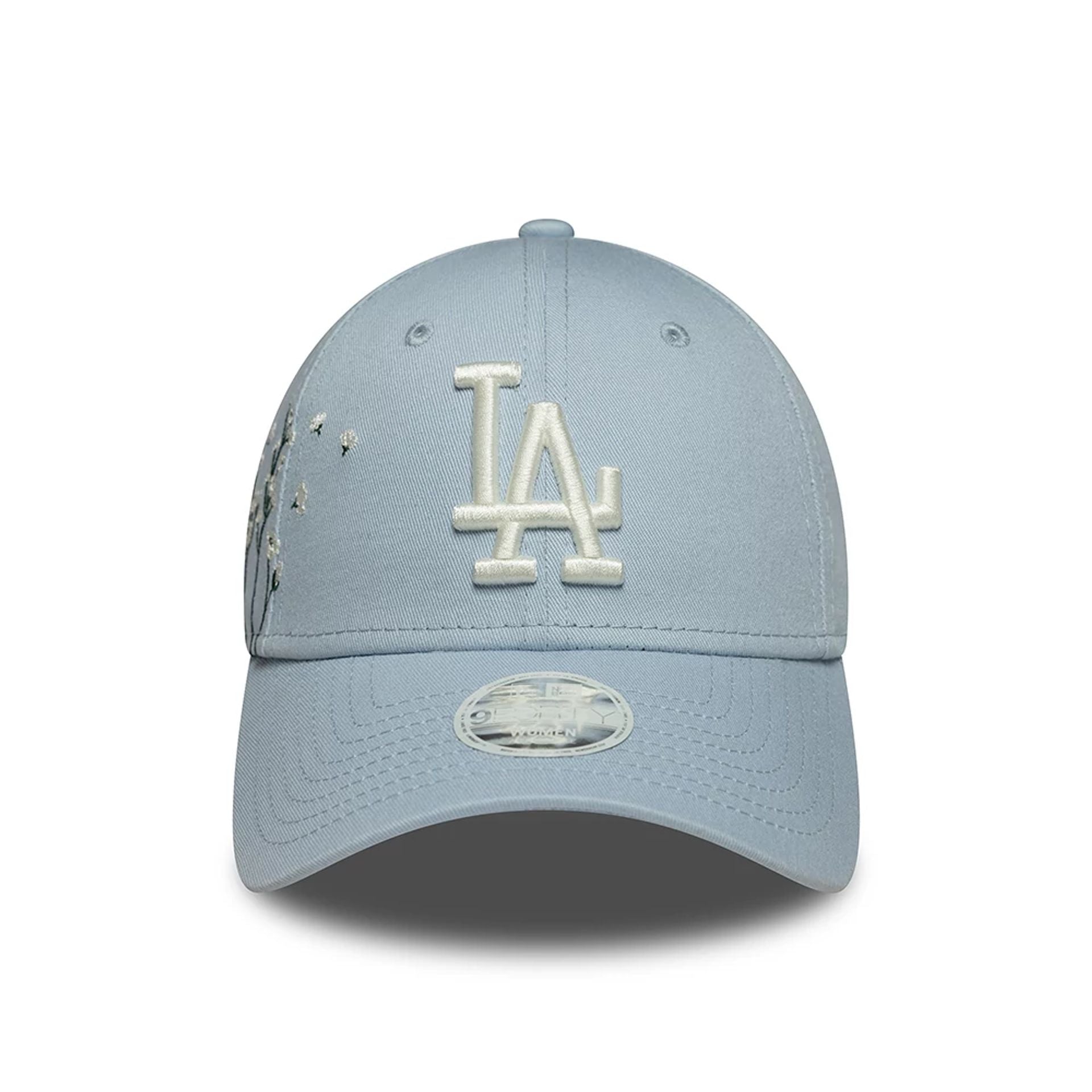 LA Dodgers Womens MLB Floral Icon Pastel Blue 9FORTY Adjustable Cap