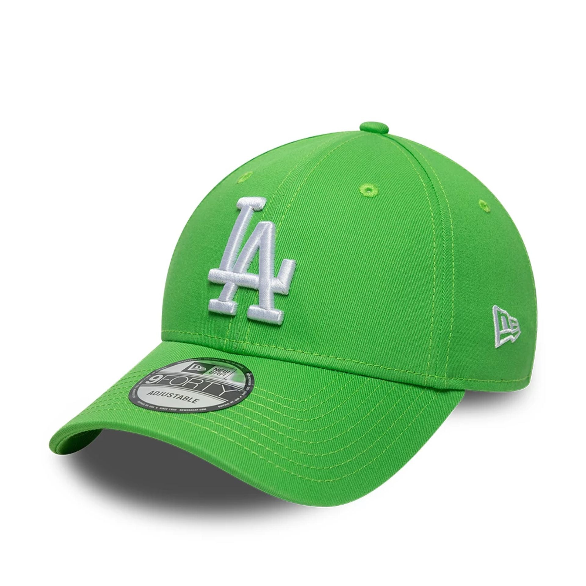 LA Dodgers MLB League Essential Open Green 9FORTY Adjustable Cap