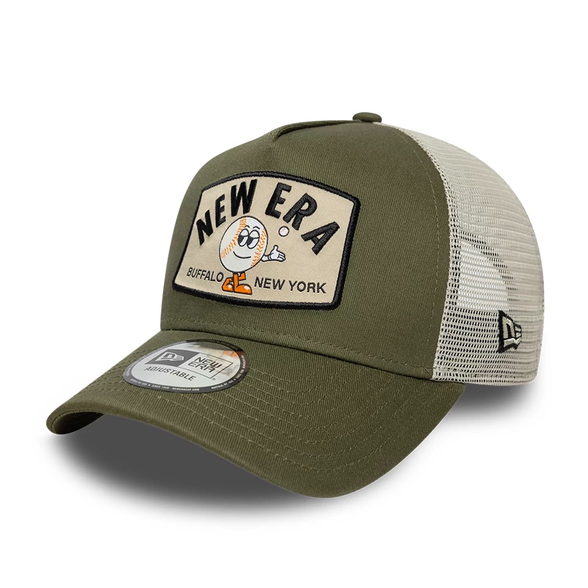 New Era Summer Patch Green 9FORTY A-Frame Trucker Adjustable Cap