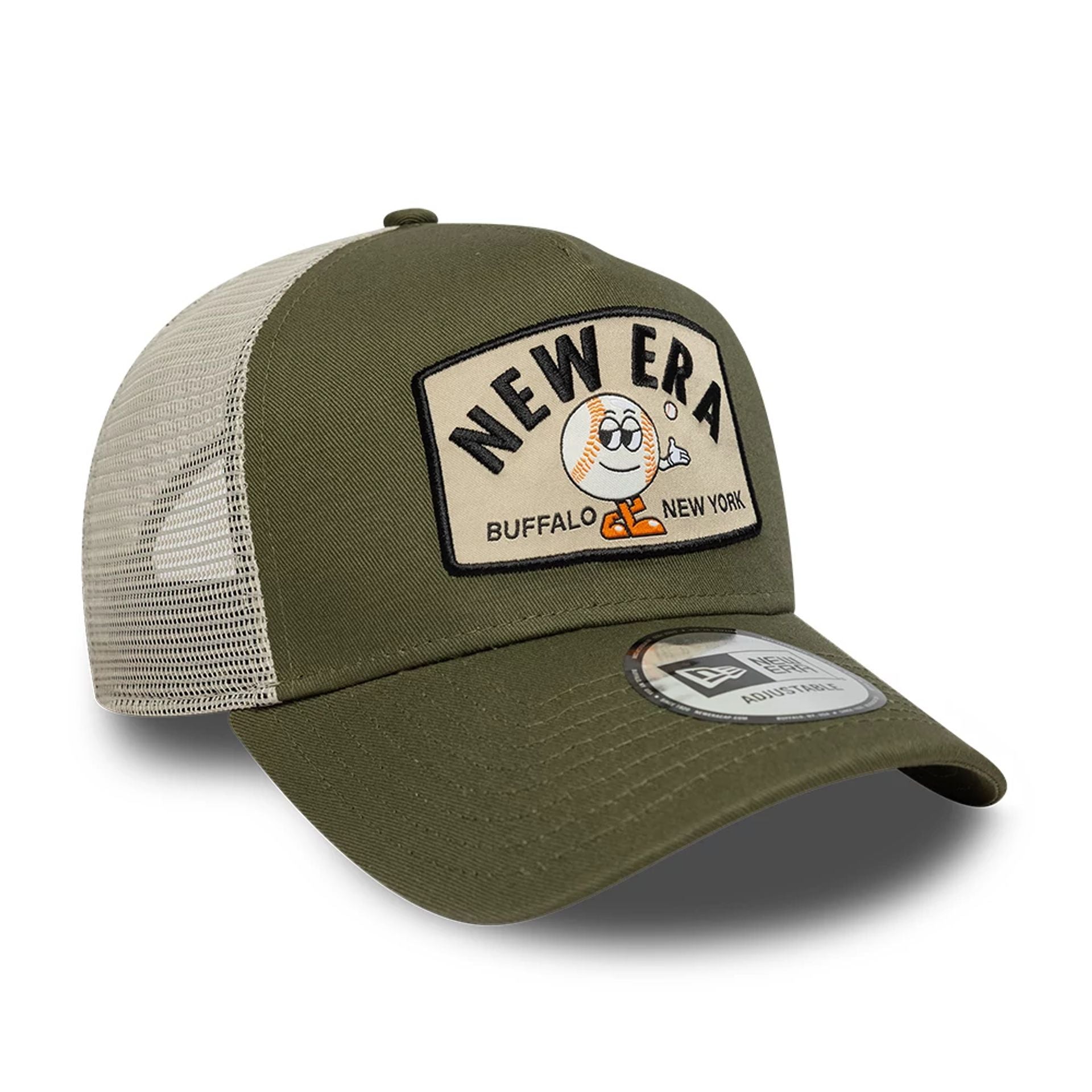 New Era Summer Patch Green 9FORTY A-Frame Trucker Adjustable Cap