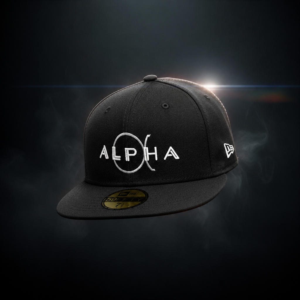 NEW ERA X ALPHA YRF COLLAB 59FIFTY UNISEX BLACK CAP